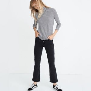 Madewell Whisper Cotton Turtleneck — Eastleigh Stripe